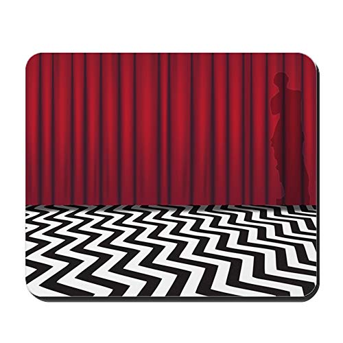 CafePress, tappetino per il mouse in gomma antiscivolo, motivo Loggia nera di Twin Peaks, tappetino per il mouse per il gioco