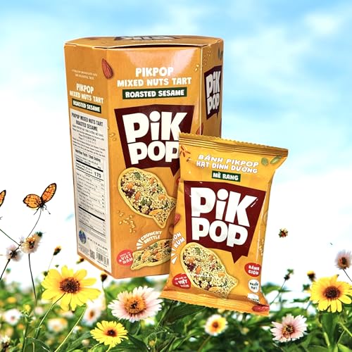 Image of Combo - Roasted Sesame Nuts and Toasted Coconut Mixed Nuts - Hat Dinh duong Me Rang va Hat dinh Duong Dua Nuong - 2 Boxes per Order