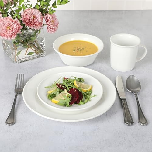 Martha-Stewart-Cliffield-High-Fired-16-Piece-Porcelain-Chip-and-Scratch-Resistant-Plates-Bowls-and-Mugs-Dinnerware-Set-Service-for-4-White Martha Stewart Cliffield High Fired 16 Piece Porcelain Chip and Scratch Resistant Plates Bowls and Mugs Dinnerware Set Service for 4 White