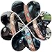 Western Leather Steering Wheel Cover - Retro Western Cowboy Handcrafted Tooled Leather, Anti Slip Universal, Auto Interiors Accessories, Breathable for Suvs,Trucks (A)