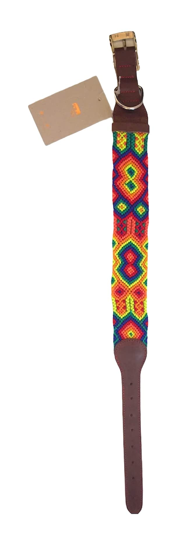 Collar para Perros y Gatos, diseño único e irrepetible, Estilo Mexicano, Hecho a Mano por artesanas mexicanas, Talla L