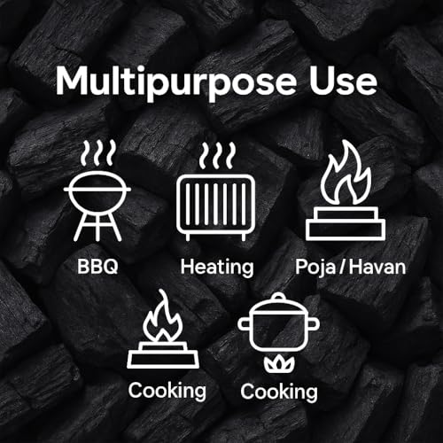Image of Go Garden Horticultural Charcoal 450g for Orchid, Succulent, Adenium, Terrarium & Gardening | Natural Soil Filter + Long Burning Coal for Havan, BBQ, Cooking & Pooja Dhoop