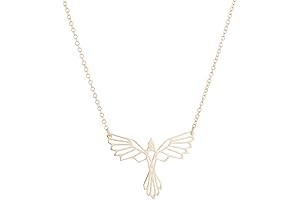 Origami Phoenix Bird Necklace: Unfold the Spirit of Rebirth