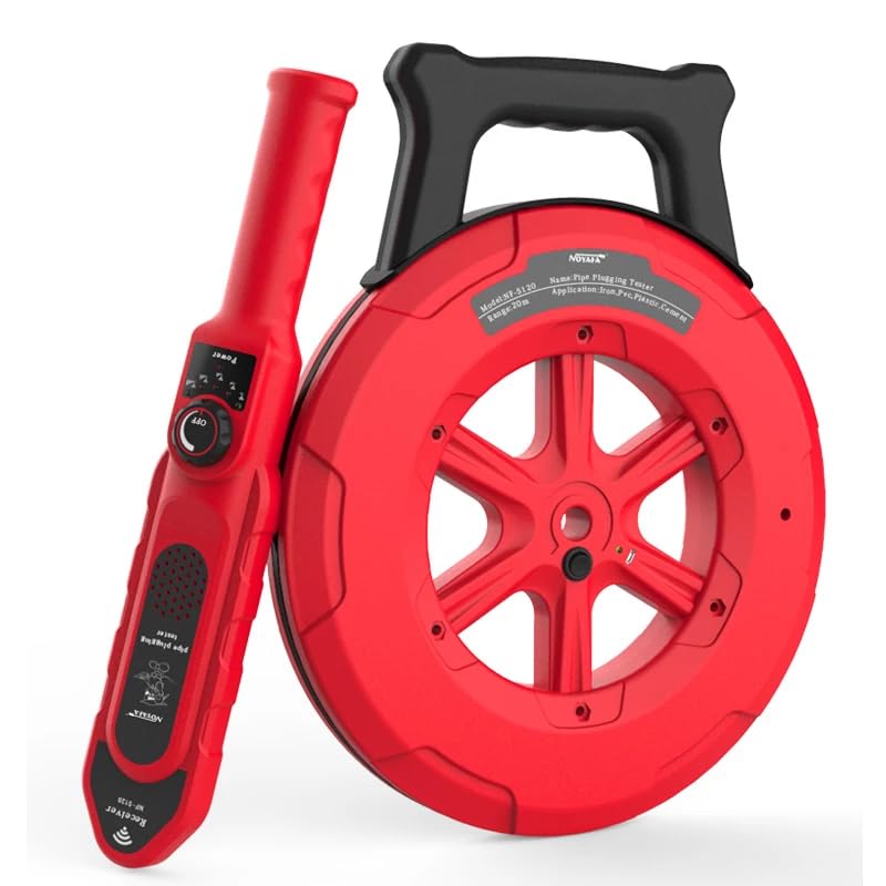 Cable and Network tester Pip Iron Pipe Blockage Detector NOYAFA NF-5120 NF-5130 NF-5140 Diagnostic-tool Scanner Pipeline Blocking Clogging Plumbers Instrument (NF-5120 20M)