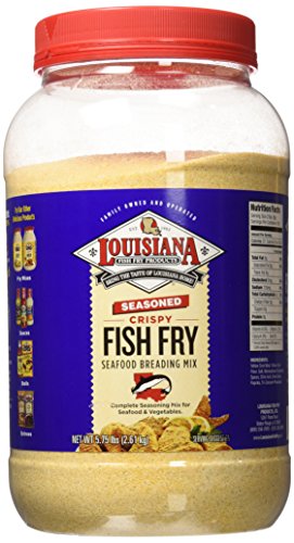 Louisiana Fish Fry Gallon Seasoned Crispy Fish Fry Seafood Breading Mix - 5.75