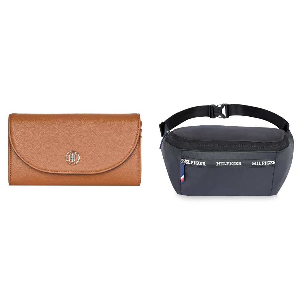 Wallet for Women Roche || Flap Wallet with Sling || Tan || PU Material + Unisex Convertible Backpack & Crossbody, 15L - Minden Plus in Navy & Black - Versatile 3-in-1 Bag for-image-20