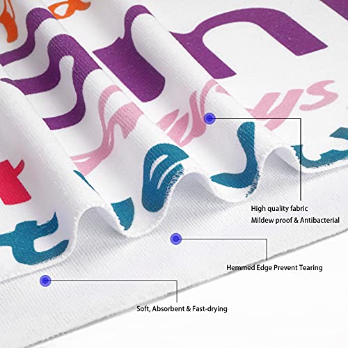 Ikfashoni 7 Piece Cute Family Rules Shower Curtain Set With Rugs And Towels, Include Non-Slip Rug, Toilet Lid Cover, Bath Mat And Towels thumb #4