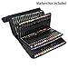 BTSKY New 171 Slots Marker Case Lipstick Organizer-Canvas Markers Holder for for Primascolor Markers and Copic Sketch Markers (Black)