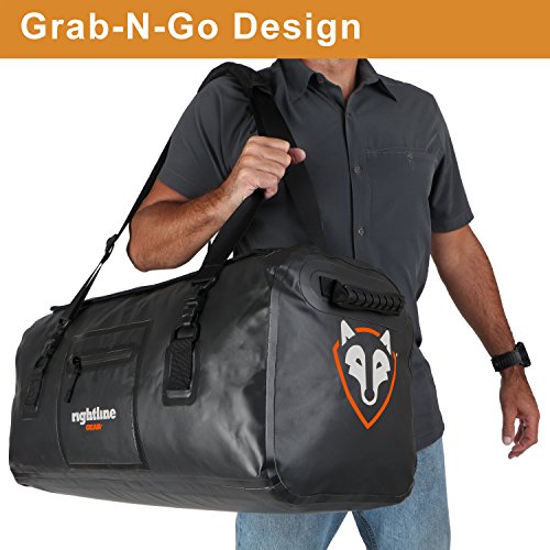Rightline Gear 100J86-B 4x4 Duffle Bag, 60L, Weatherproof +, Attaches In or On Your Vehicle,Black