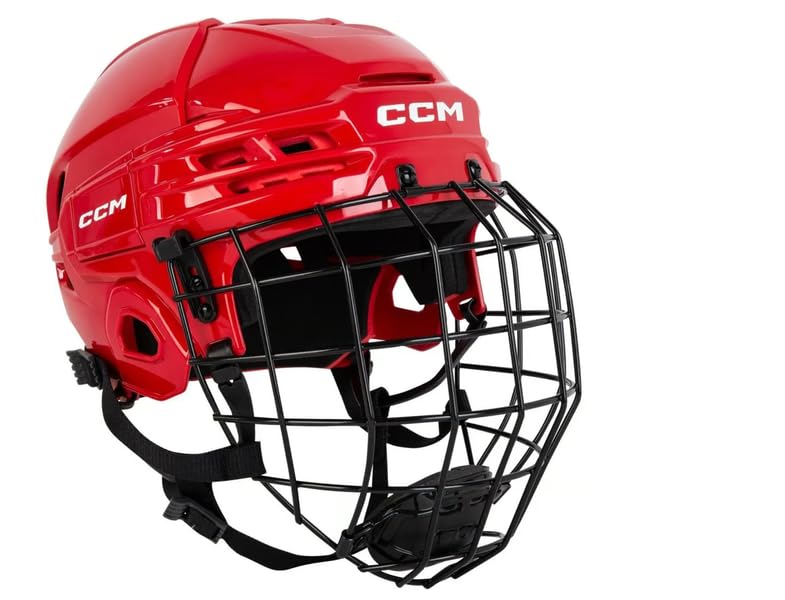 CCM Tacks 70 Combo Senior Helmet, Size: L, Colour: Red — image 1
