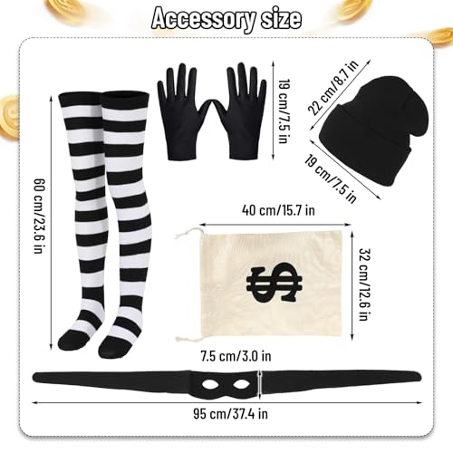 Disfraz de Ladrona para Niñas con Accesorios miniatura 2