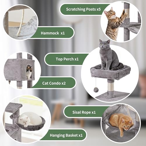 Árbol para Gatos Simple Deluxe 66 in Para Interior miniatura 4