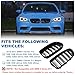 BILLDIO F10 Grille - Front Kidney Grille Double Slats Glossy Black Compatible with 2010-2017 BMW 5 Series F10 F11 F18 Sedan 520i 528i 535d 535i 550i 520i - ABS Gloss Black Kidney Grill