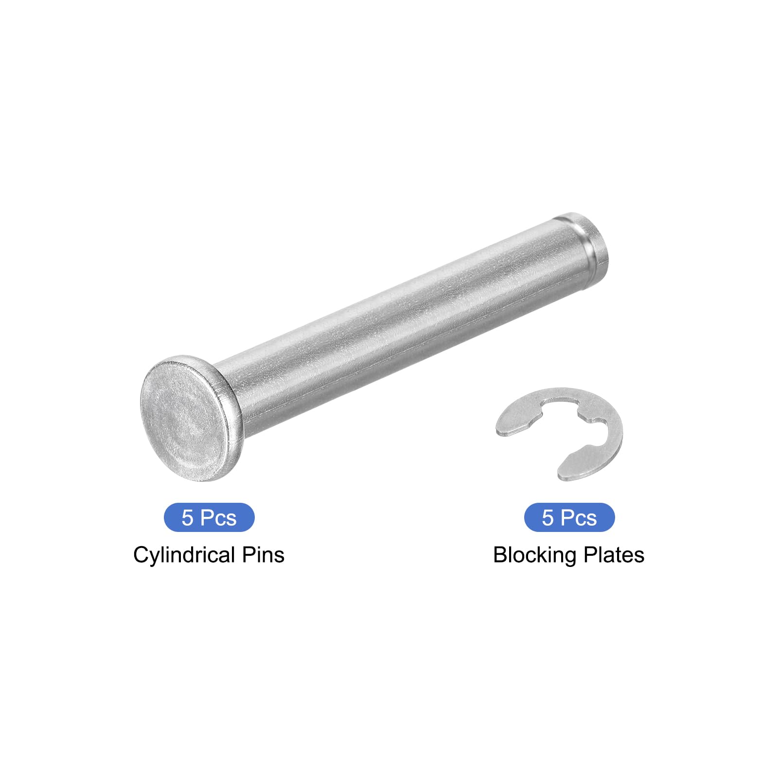 Spinotti Cilindrici In Acciaio Inox M2.5 X 45 Mm – 55 Pezzi Per Mobili, Fai Da Te E Meccanica!