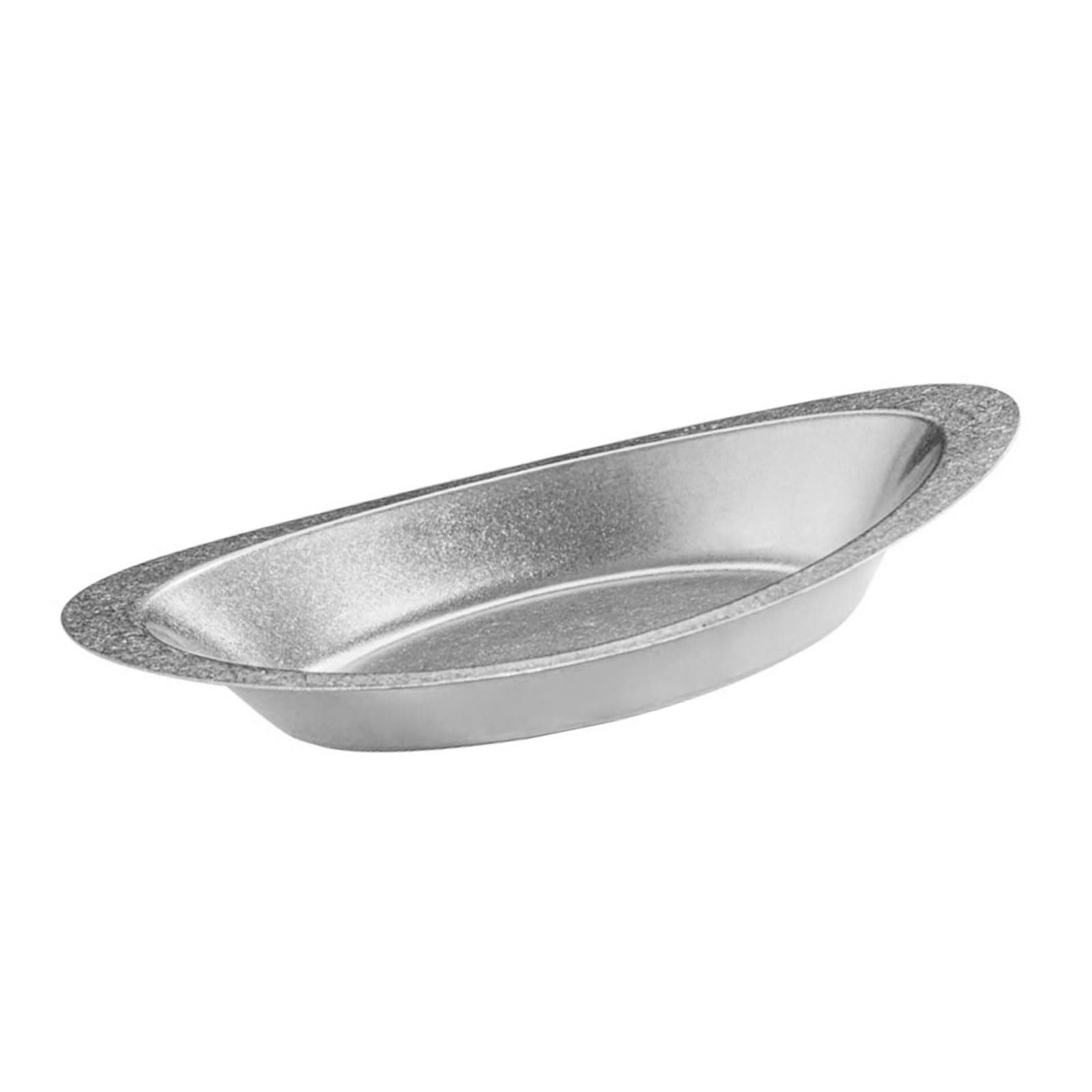 Nucelit Stainless Steel Dinner Plate Dessert Plate, Serving Camping Salad for Home Kichten, Outdoor Camping, and BBQ Stainless Steel Platters for Serving Food