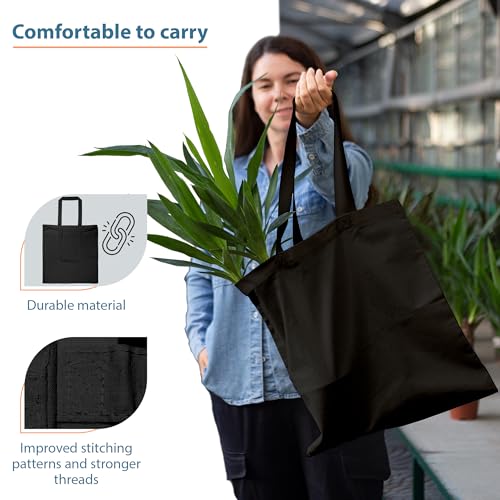 Economical-Canvas-Cotton-Tote-Bag-6-8-Pack-Lightweight-Reusable-Grocery-Shopping-Cloth-Bags-DIY-Advertising-Promotion