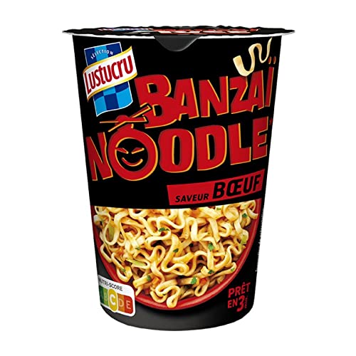 Lustucru - Carne De Vacuno Fideos Sabor 60G - Lot De 4 - Precio Por Lote - Entrega Rápida