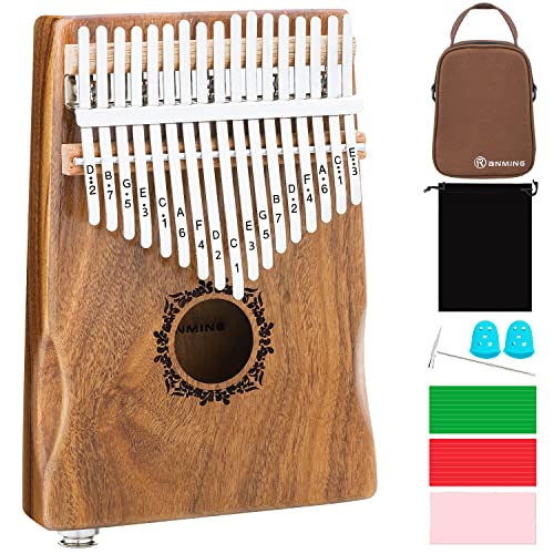 Kalimba Thumb Piano 17 Keys RANMING Mbira Finger Piano Kalimba Gifts for Adults With Portable Handbag and Tune Hammer Thumb Pianos Finger Harp (Acacia-Pickup)