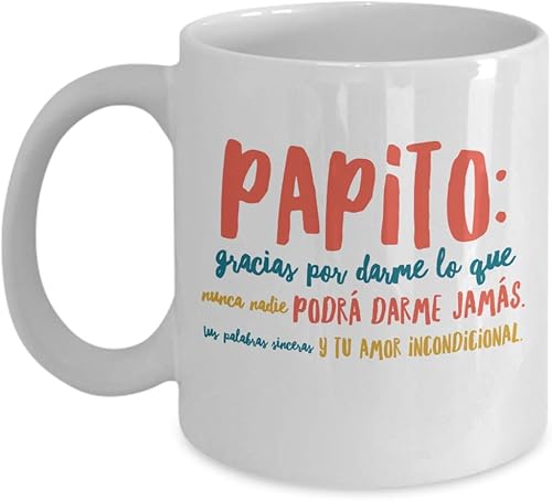 Regalo para Papa Taza de Café Padre Vaso, taza de café divertidas, tazas personalizadas, taza de café inspiradoras, taza con mensajes positivos.