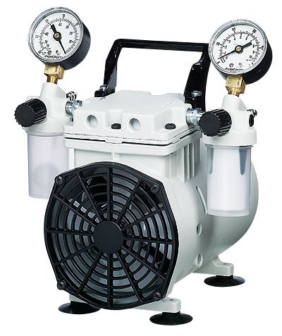 Cole-Parmer Standard Duty Dry Vacuum Piston Pumps, 38 L/min, 230 VAC