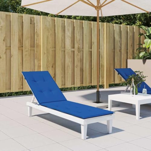 Coussin pour chaise longue rembourré en mousse bleu roi matelas de luxe Oxford