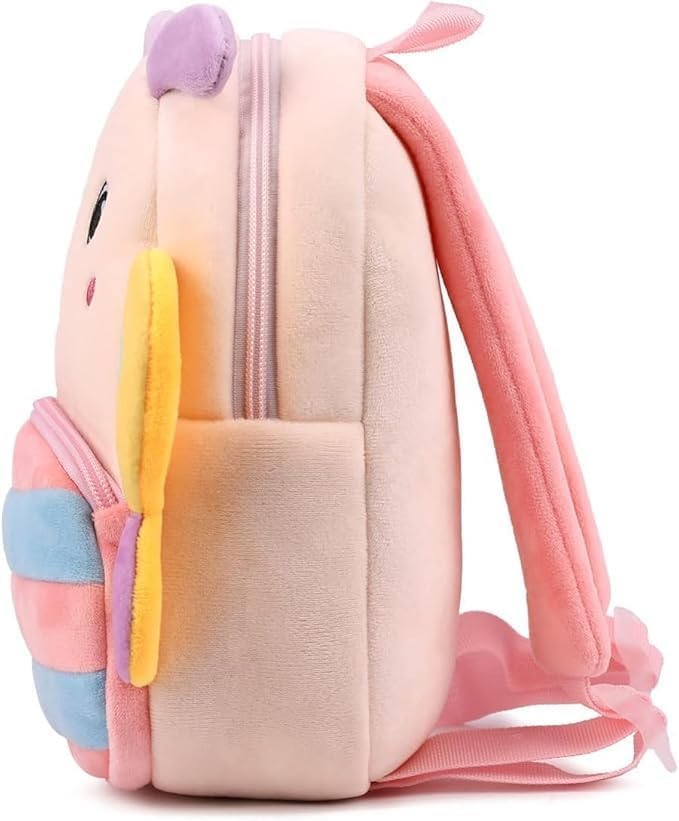 Image of MELVIS Cute Kids Backpack Toddler Bag | Plush Cartoon Mini Travel Bag for Baby Girl & Boy (1-5 Years) | Small Preschool Nursery Bag