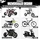 WODHMIEY Universeller Motorrad-Handschützer, Verstellbar, Aus Aluminiumlegierung&PP-Kunststoff, Stoßfest, Schützt Vor Regen, Staub&Schlamm,Silberner Griff