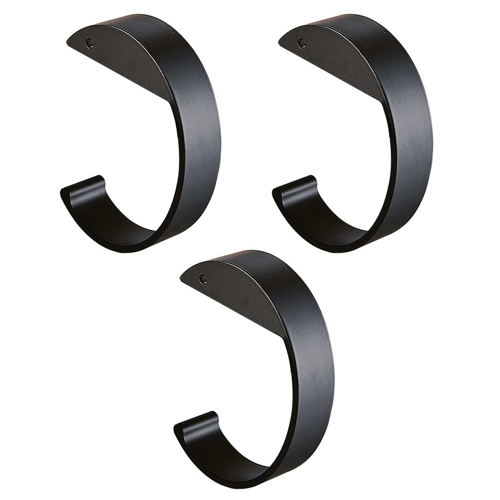 Msioytog 3 Pieces Aluminum Schoolbag Hook Desk Side Hanging Hooks Multipurpose C Shaped Backpack Hanger for Students Use C Shaped Handbag Hangers