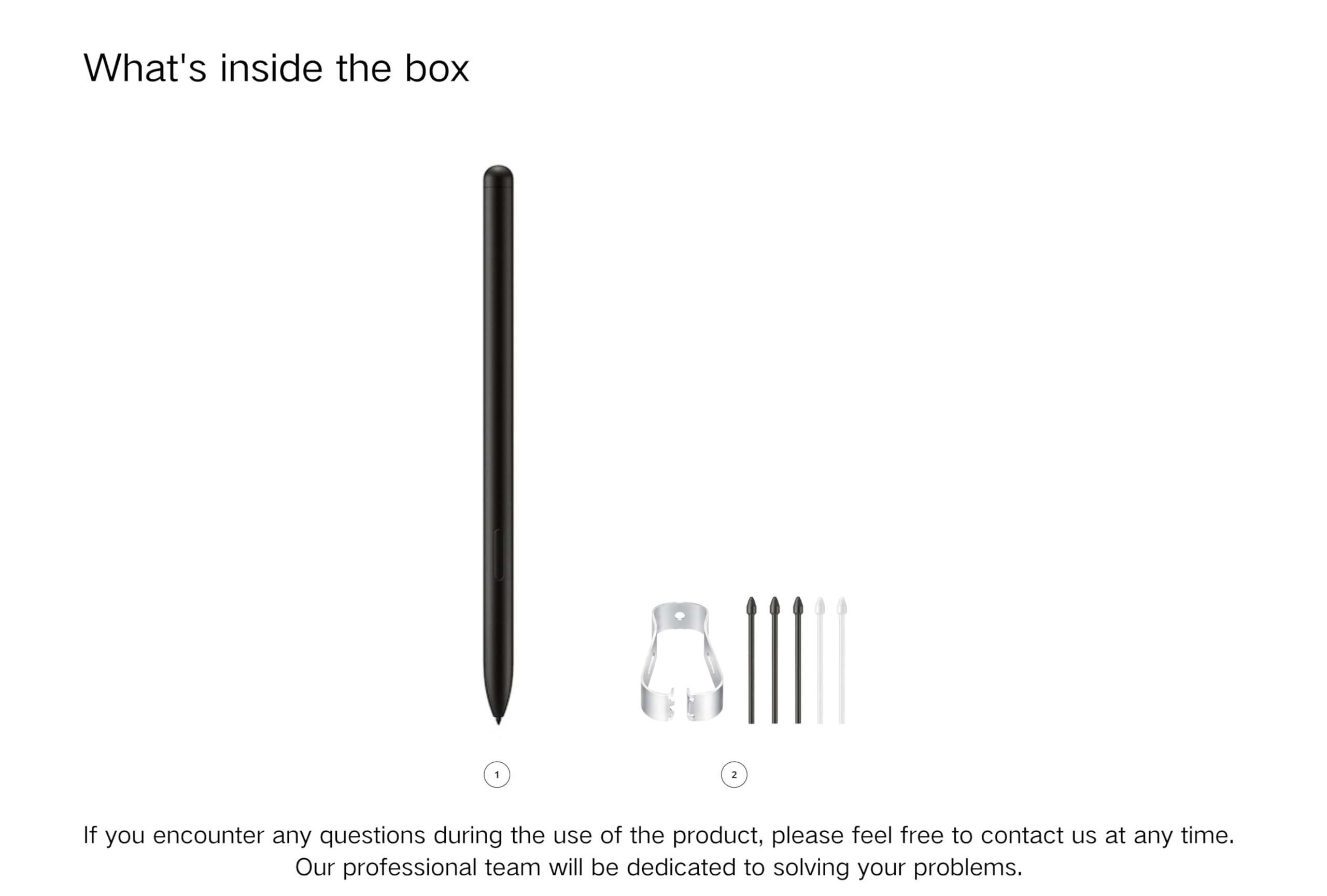 Galaxy Tab S10 S Pen (avec Bluetooth) Remplacement pour Samsung Galaxy Tab S10 Ultra, S10+/S10 Plus, S9 Ultra, S9+/S9 Plus, S9 Stylet + embouts