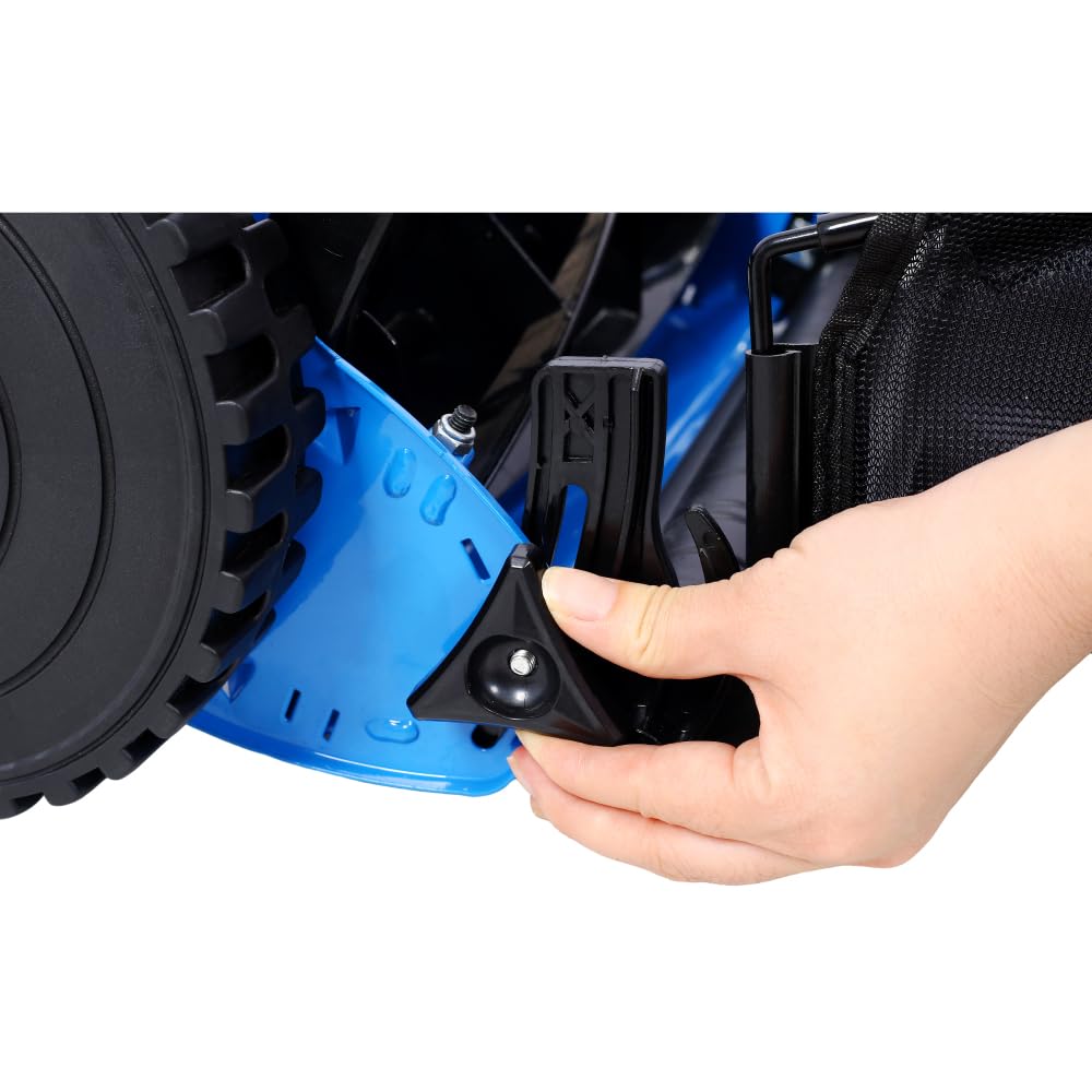 Cortacésped manual, cortacésped manual con carrete de 5 cuchillas de 14 pulgadas, altura ajustable de 0.6 a 1.8 pulgadas, cuchillas de acero de aleación tratadas térmicamente, cortador de
