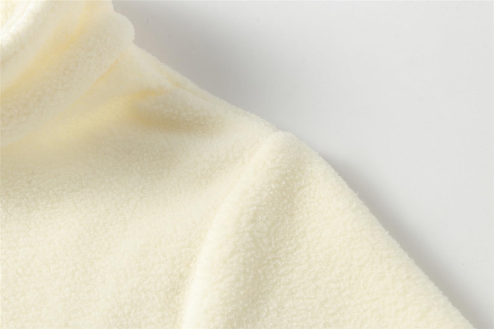 Mud Kingdom Sudadera de forro polar de manga larga con cremallera de un cuarto para niños y niñas, cuello alto falso, para otoño