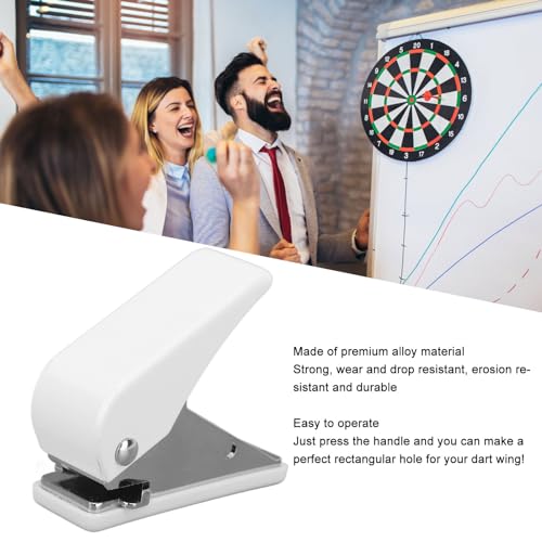 Odorkle Dart Flight Puncher Tool, Portable Alloy Manual Dart Manual Punch for Dart Enthusiasts, Silver - Image 4
