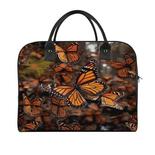 Maletín ligero para portátil con diseño de mariposas miniatura 1