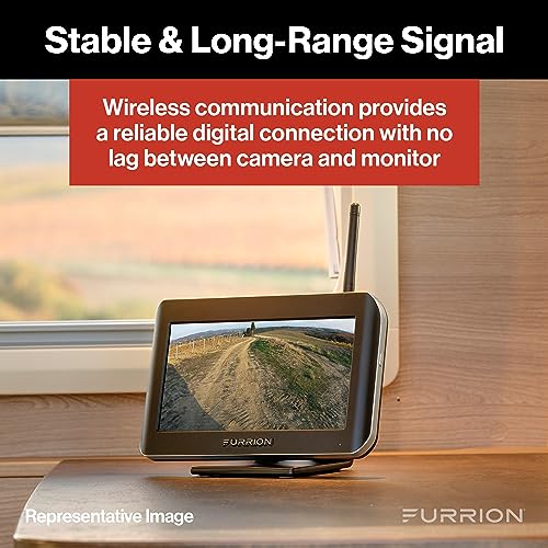 Image of Furrion Vision S Wireless RV Backup Camera System with 7-Inch Monitor, 1 Rear, Infrared Night Vision, Wide-Angle View, Hi-Res, Waterproof - FOS07TASM