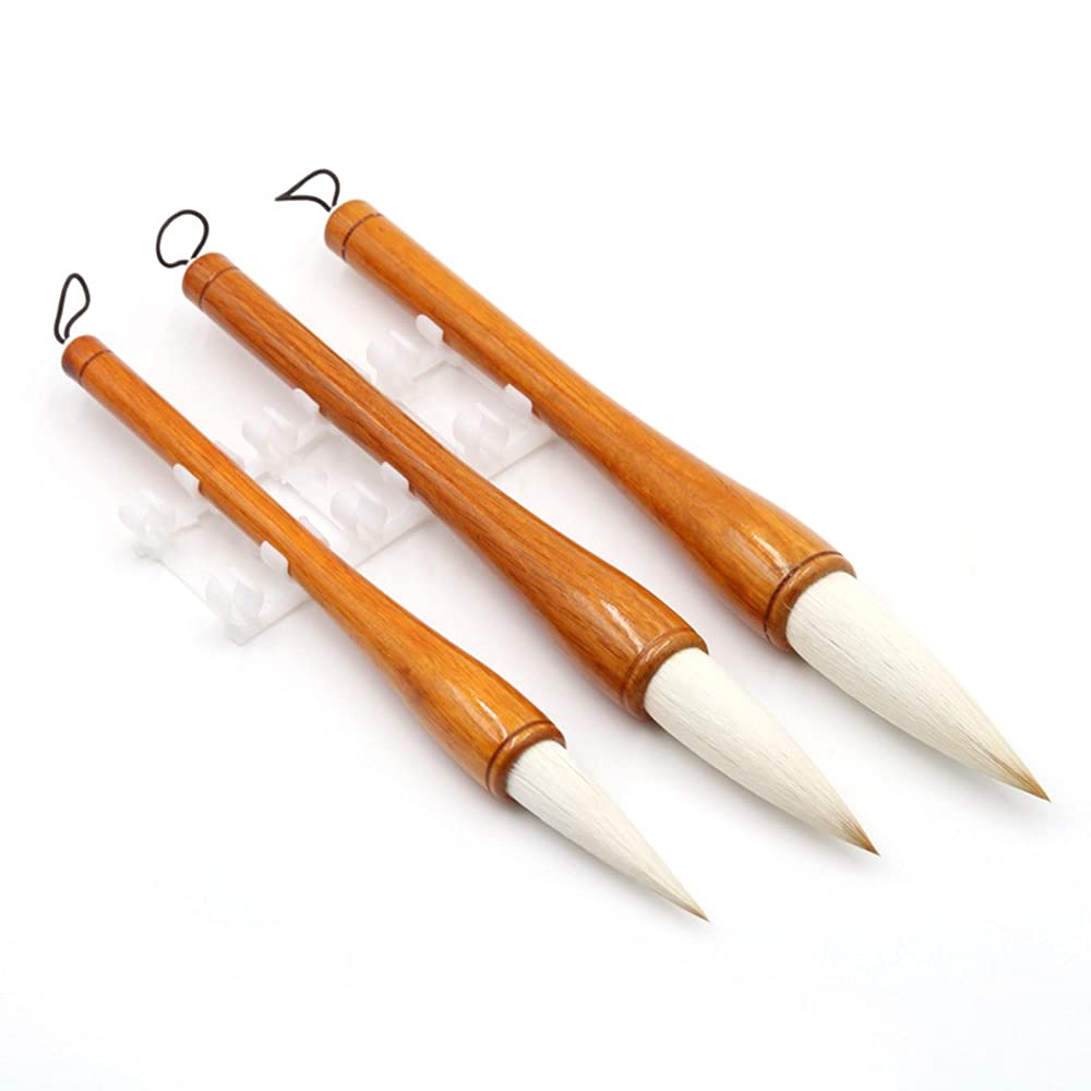 Set di 3 pennelli per calligrafia cinesi, pennelli per scrittura e disegno, giapponesi Kanji Sumi Brush Pen per principianti professionisti