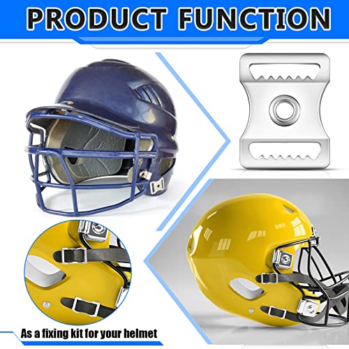 10 Pcs Stainless Steel Sports Helmets Buckle Helmet Chin Strap Adapter Football Helmet Repair Kit For Baseball Hockey Football #TOP3