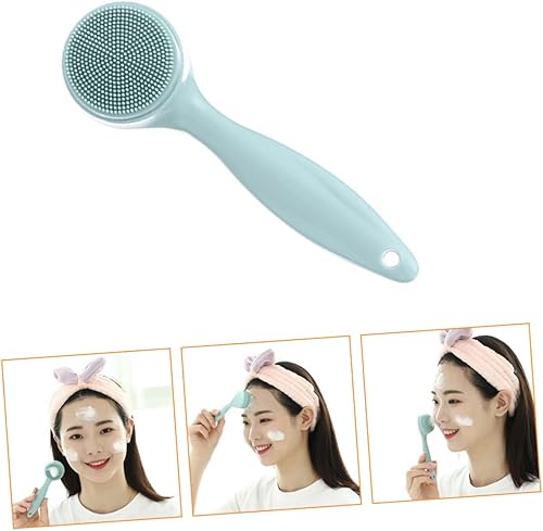 Miniatura 7 de EXCEART Cepillo de limpieza facial de silicona, cepillo de limpieza facial, removedor de puntos negros, limpieza facial, cepillo de lavado,