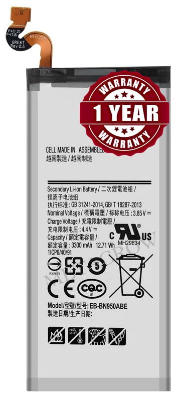 Image of Original EB-BN950ABE Battery Compatible for Samsung Galaxy Note 8 - (3300mAh) - 1 Year Warranty CD3