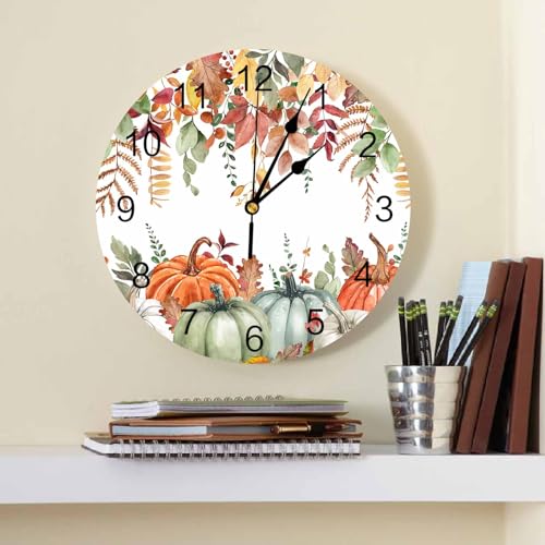 Cosybright ZJP-20240702-SLXM13978CKAACBT Fall Round Wall Clock 10 Inch Bedroom thumb #1