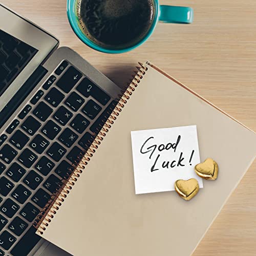 Günthart 150 Stück gold Schokoladen Herzen mit Nougatfüllung Rentier | Nougatcreme Rudolf | Schokoladenherzen gold | Give away | goldene Herzen aus Schokolade | Weihnachten (1,2 kg)