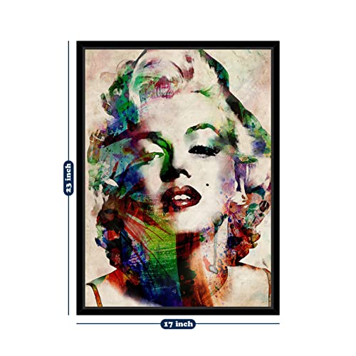 Image of PAINTINGMANTRA Lady Portrait Theme Canvas Painting with Wooden Frame (Size - 23 x 17 Inch each,Total Dimensions: 23 x 17 Inch, Multicolor