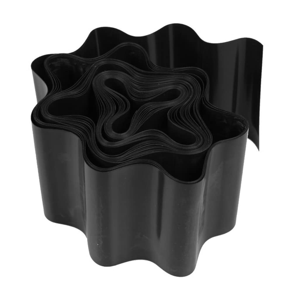 SolaDirect 9 metres of 20 cm High Black Flexible Plastic Garden Grass Lawn Path Edging Edge Border
