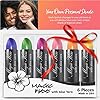 Magic Kiss Color Changing Matte 6 Piece Lipstick Set infused with Aloe Vera Made in USA (Colors of Aloha 1)