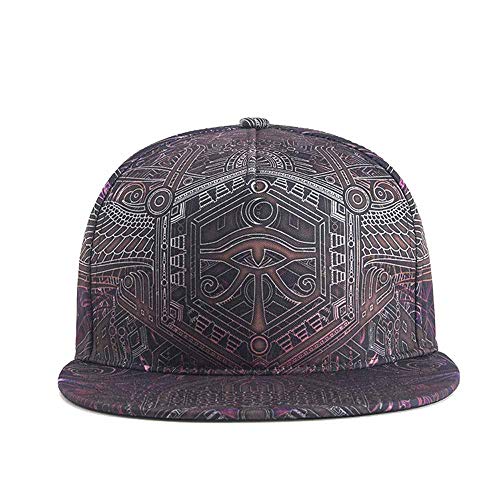 Image of Quanhaigou Snapback Hat for Men Women,Hip Hop Style Colorful Flat Bill Hats Teens Adjustable Baseball Cap