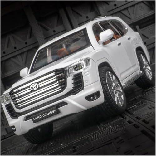 Image of Compatible for 1:24 Land Cruiser Lc300 Toy Car Model, Diecast Collectible Pull Back Model Car with Sound and Light, Toy Gift Vehicles for Adults Kids Boys Girls (1:24 Land Cruiser Lc300-Black Color)