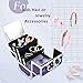 Joligrace Makeup Case for Girls Cosmetic Train Case Makeup Storage Box Jewelry Organizer Hair Accessories Lockable with Trays & Mirror Kids Gift Unicorn