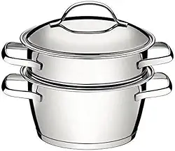 Cuscuzeira com Fundo Triplo 2 Peça, Tramontina, 65650050, Inox