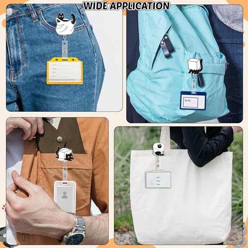 Cadeau très résistant porte-badge rétractable chat pour collègue et soignant - 7