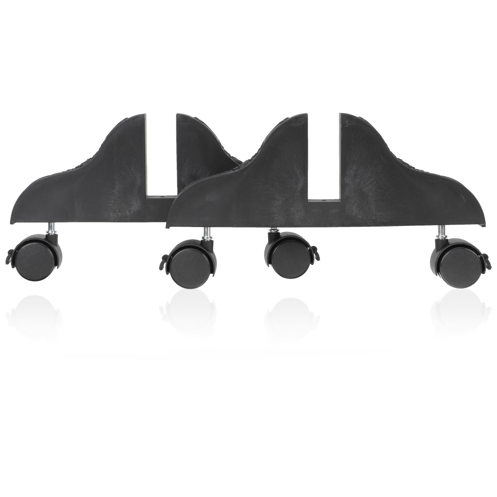 Supports de cloison mobile Toyvian avec roulettes pieds noirs pour écran 2 pièces