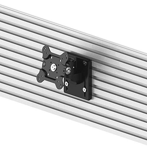 Cotytech Vesa - Soporte de pared para todos los listones, diseño de perfil bajo fácil de instalar, montaje de liberación rápida, VESA 75 x 75 y 100 x 100, soporta TV, pantallas planas o pantallas de